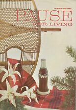 Pause for Living Winter 1961 1962 Vintage Coca Cola Booklet Christmas New Year picture