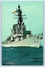 Seattle Washington WA Postcard USS Waddell DDG-24 Missile Destroyer Vintage picture