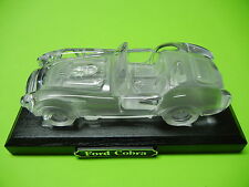 FORD 289 427 COBRA CRYSTAL AUTOMOBILE GLASS CAR PAPER WEIGHT  ( WITH STAND ) picture