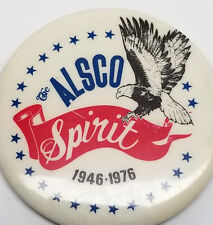 Vintage ALSCO Spirit 1946-1976 Ashville Ohio Bicentennial USA Pin Pinback Button picture