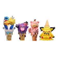 4pcs/set Figure Lugia Gengar Ice Cream Anime Figures Figurine Statue Model Toys picture