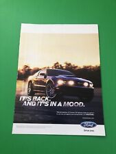 2010 2011 FORD MUSTANG GT ORIGINAL VINTAGE PRINT AD ADVERTISEMENT A1 picture
