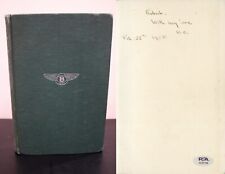 W. O. Bentley ~ Signed Autographed Autobiography Book WO Car Founder ~ PSA DNA picture