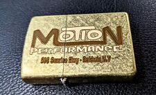 Baldwin Motion Chevy Muscle All Brass Zippo Unfired Retro. Nice Gift   picture