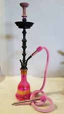Inhale Turbo Heavy Duty Pink/black Egyptian style Hookah 1 hose 32