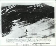 1992 Press Photo Skier on Rams Head at Vermont's Killington Ski Resort picture