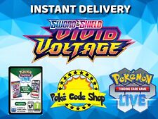 100 x VIVID VOLTAGE Live Pokemon Booster Codes Online INSTANT QR EMAIL DELIVERY picture
