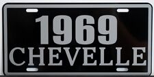1969 69 CHEVELLE METAL LICENSE PLATE SS SUPER SPORT 327 350 396 427 CONVERTIBLE picture