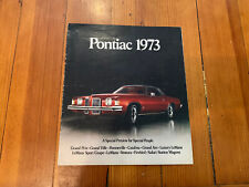 SPECIAL PREVIEW ORIGINAL 1973 PONTIAC GM BROCHURE GRAND PRIX BONNEVILLE LE MANS picture