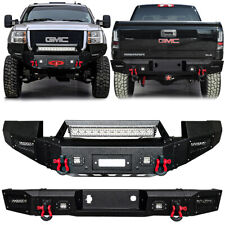 For 2011-2014 GMC Sierra 2500/3500HD Front or Rear Bumper with D-Ring and Lights picture
