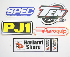 New Lot Of Five Stickers Spec Ten Factory PJ1 Aeroquip Harland Sharp BB749 picture
