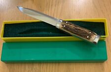 1972 STAG PUMA 3573 BOOT KNIFE & SHEATH IN BOX picture