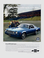 1973 Chevrolet Chevelle Laguna Vintage Blue Rare Original Print Ad 8.5 x 11