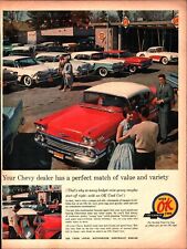 1961 1964 CHEVROLET OK USED CARS FOR THE BEST USED CAR BUY AD PRINT c3 picture
