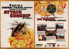 Thunder Strike II Atack Gunship - 2 Page Video Game Print Ad / Poster Art 1996 picture