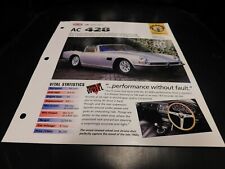 1966-1973 AC 428 Spec Sheet Brochure Photo Poster  picture