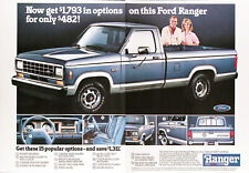 1987 FORD RANGER XLT PICKUP Genuine Vintage Ad ~ With 15 Popular Options  picture