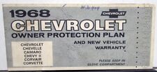1968 Chevrolet Owner Protection Plan Impala/Caprice V8 Protect-O-Plate Booklet picture