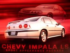 2001 2002 Chevy Impala LS Sport Appearance Package Brochure Card, NOS GM 01 02 picture