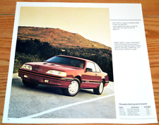 ★1987 FORD THUNDERBIRD TURBO COUPE ORIGINAL DEALER ADVERTISEMENT AD-87 88 RED picture