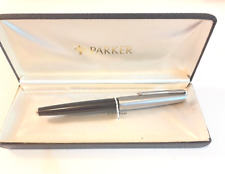 1960s Black Parker 61 Fountain pen Capillary Filler. Box & original papers. NICE picture