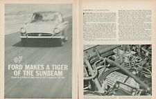 1965 Ford Sunbeam Tiger - 4-Page Vintage Automobile Article picture