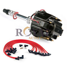Ignition Distributor for Chevy SBC 283 305 327 350 400 HEI & Spark Plug Wires picture