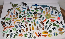 Vintage Large Lot of 120 Rubber and Plastic Toy Dinosaur - Modern Animals picture