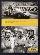 Vintage Dunlop Tires Ferrari 330 P2 Advert Poster McLaren Hall Gurney PATINA picture