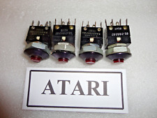 Atari Video Games Control Panel Push Buttons, X4, Short Metal Bezel, Lite, 5 lug picture