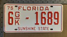 1975 Florida truck license plate 6 GK 1689 YOM DMV Palm Beach PICKUP 13964 picture