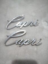 2 Capri Emblems With Matching Serial Numbers picture