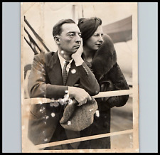 BUSTER KEATON & WIFE MAE SCRIVEN STUNNING PORTRAIT NYC 1934 ORIG Photo 667 picture