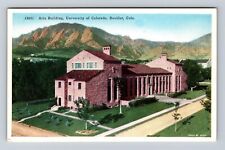Boulder CO-Colorado, Aerial Arts Building, University, Antique Vintage Postcard picture