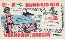 CB radio QSL postcard KDM-2068 comic R.S. Hunteman 1970s Vernonia Oregon picture