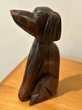 Vintage Carved Wood Folk Art Irish Setter Pheasant Bird Hunting Dog Figurine picture