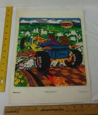 Doodle Art Ford roadster 1974 High Power Al Anderson VINTAGE marker art page picture