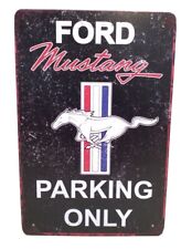 Ford Mustang Parking Only - Garage Shop Tin Sign Reproduction A39 picture