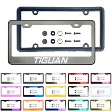 New Customize Stainless Steel License Frame Silicone Guard Fit Volkswagen Tiguan picture