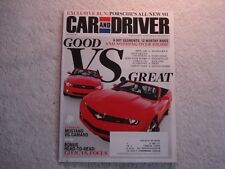 Car and Driver 2011 August Porsche Camaro vs Mustang Fiat 500 Saab 9 Dodge picture