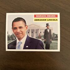 2009 Topps Heritage American Heroes Edition Barack Obama Abraham Lincoln #135 picture