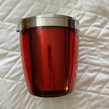 Retro Casamoda Ruby Red Chrome 8” Ice Bucket picture