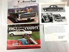 1962, 1963, 1965 MERCURY COMET: 2 CAR DEALER SALES BROCHURES: PLUS PHOTO picture