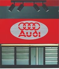 Audi Garage Sign, Beautiful Brushed Aluminum, 3 Feet Wide picture