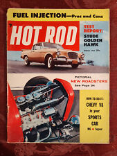 RARE HOT ROD Magazine March 1957 New Roadsters Studeback Golden Hawk Chevy V-8 picture