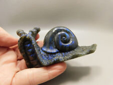 Snail Figurine Labradorite Hand Carved 3.7 inch Gemstone Carving #O245 picture