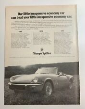1972 Triumph Spitfire Vintage Advertisement Ad Print Sport Car Club of America picture