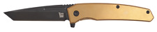 Ontario Knives Equinox Frame Lock 9805 S35VN Stainless Bronze Titanium picture