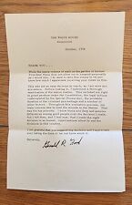 Authentic Gerald Ford White House Letter to Those Who Supported Richard Nixon picture