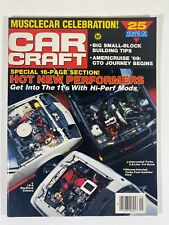  Vintage CAR CRAFT MAGAZINE January 1989 - Big Small-Block Building Tips picture